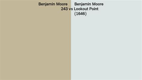 Benjamin Moore Vs Lookout Point Side By Side Comparison