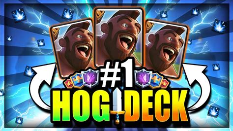 1 BEST HOG LADDER DECK SUPER CYCLE Is BACK Clash Royale Hog Rider