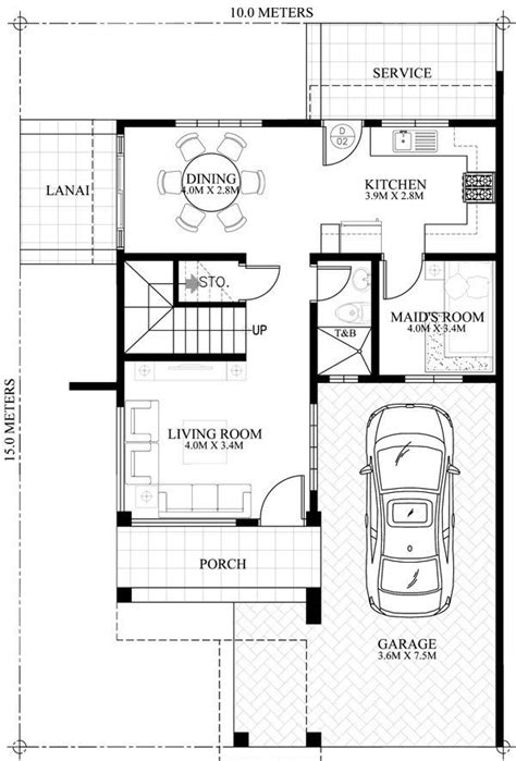 Prosperito - Single Attached Two Story House Design with Roof Deck (MHD ...