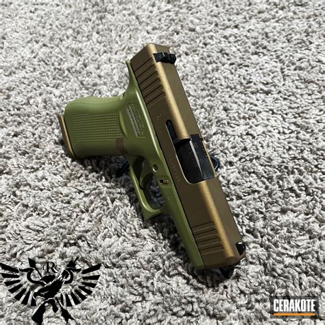 Glock Featuring A Noveske Bazooka Green And Burnt Bronze Finish Cerakote