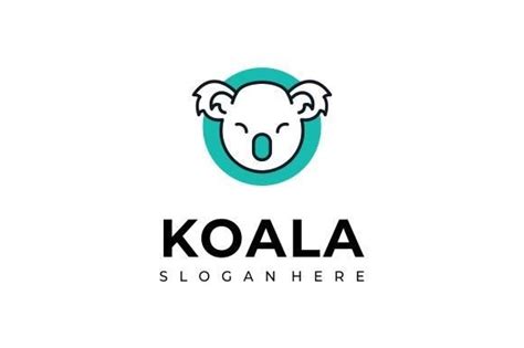 Head Koala Logo Design Graphic By Garagephicstudio · Creative Fabrica