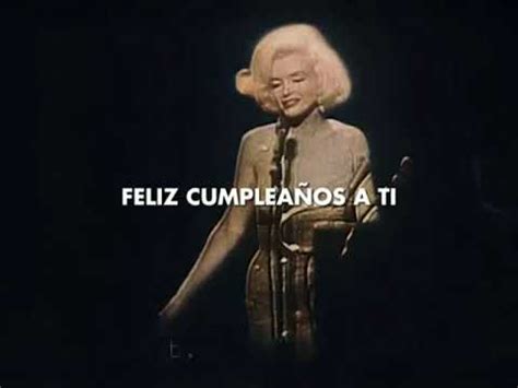 Marilyn Monroe le canta feliz cumpleaños happy birthday al presidente