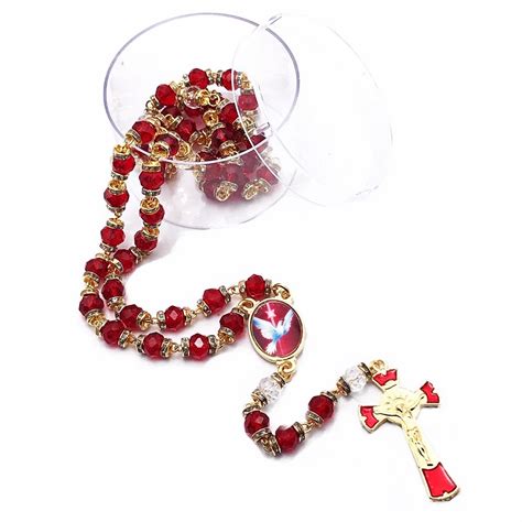 Ter O Esp Rito Santo Cristal Facetado Strass Mm Vermelho