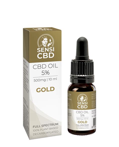 Cbd Oil Gold 5 500 Mg 10 Ml Vegan Sensi Seeds