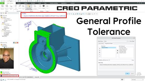 Creo Parametric General Profile Tolerance Gd T Advisor Youtube