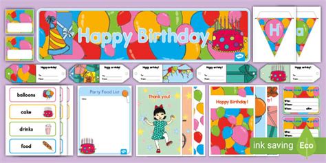 Birthday Party Ideas Dramatic Play Pack Special Events