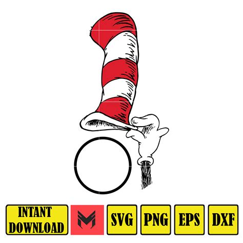 Dr Seuss Svg Cat In The Hat Svg Dr Seuss Hat Svg Dr Seuss Inspire Uplift