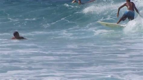 Sandy Beach Surfing Oahu Hawaii December 27 2011 Youtube