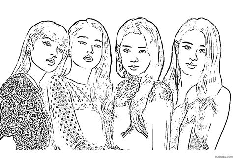 Blackpink Coloring Page Turkau