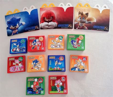 Mcdonalds Happy Meal Toys Sonic The Hedgehog Puzzles Full Set Of