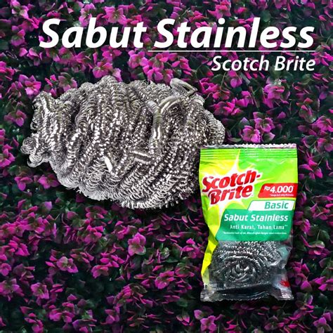 Jual Depok Sabut Stainless Cuci Piring Dan Alat Makan Scotch Brite