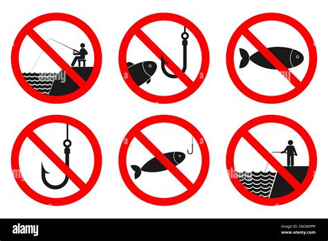 No Fishing Sign Vector Stock Vector Image And Art Alamy