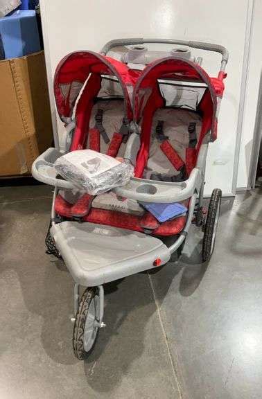 Instep Safari Double Stroller With Rain Cover Hash Auctions