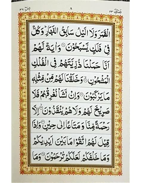 Surah Yaseen Arabic Text