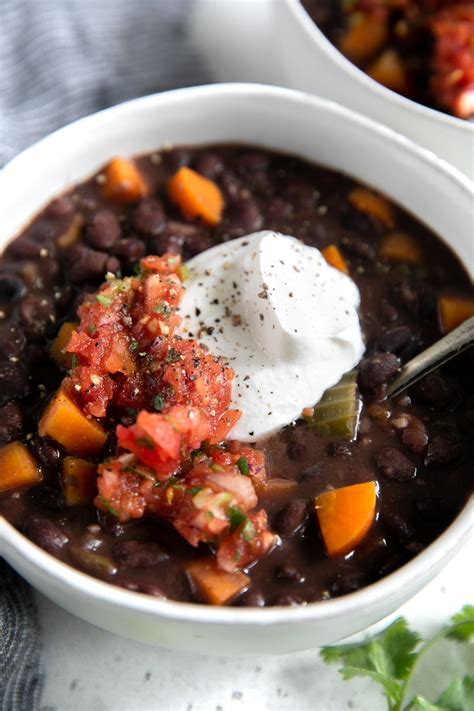 Easy Black Bean Soup Recipe The Forked Spoon