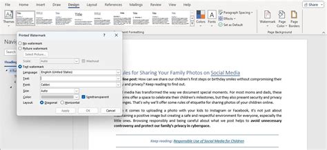 Wie Sie In Word Ein Wasserzeichen Einf Gen Visual Watermark