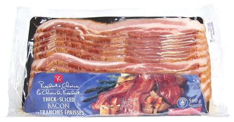 The Bacon Label Gallery President S Choice Thick Sliced Bacon Blue Label