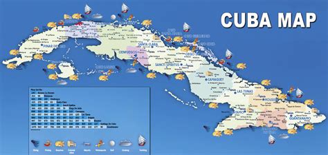 Major Cities Map of Cuba