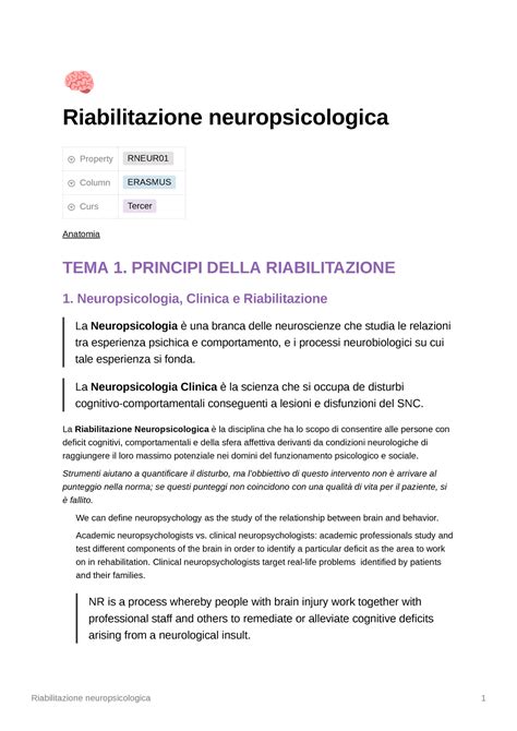 Neurodef Appunti Corso Riabilitazione Neuropsicologica