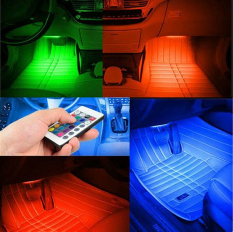 Luces Led Para Autos Carro Coche Interior De Colores Decorativas Accesorios Luz Ebay