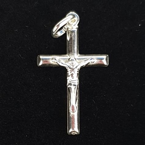 Sterling Silver Crucifix Log Style 27mm Southern Cross Church