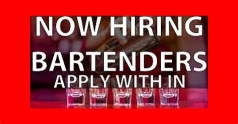 Part Time Bartender Vacancy