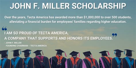 John F. Miller Scholarship - tectaamerica.com