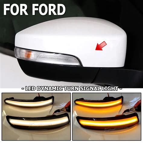 Dynamic Blinker Led Flash Turn Signal Lights For Ford Kuga Escape