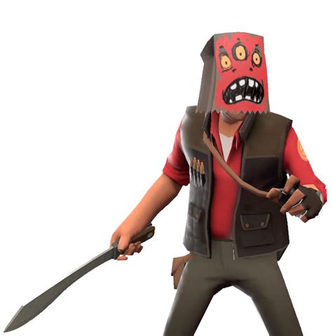 File Mildly Disturbing Halloween Mask Sniper RED Png Official TF2