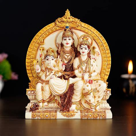 Estatua De La Familia Del Se Or Hind Shiva Shiv Parvati Y Ganesh