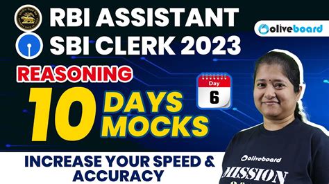 RBI Assistant SBI Clerk Reasoning 2023 10 Days 10 Mocks Increase