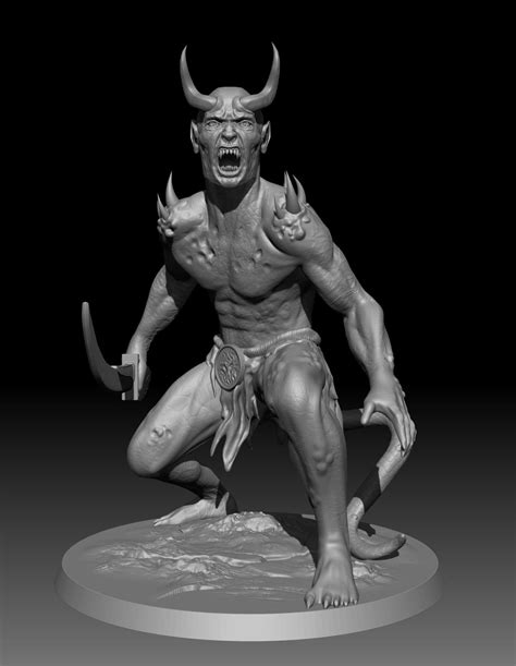 Crouching Demon 3d Model Cgtrader