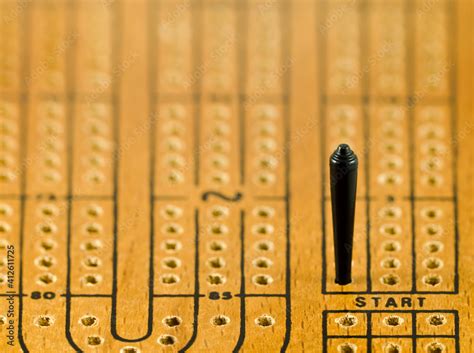 Cribbage board Stock Photo | Adobe Stock