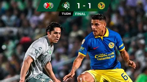 América empata ante Santos y pone en peligro el liderato TUDN Liga MX