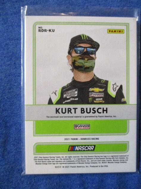 Donruss Race Day Relics Rdr Ku Kurt Busch Ebay