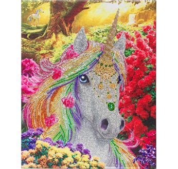 Crystal Art Kit Tableau Broderie Diamant X Cm Licorne Tableaux