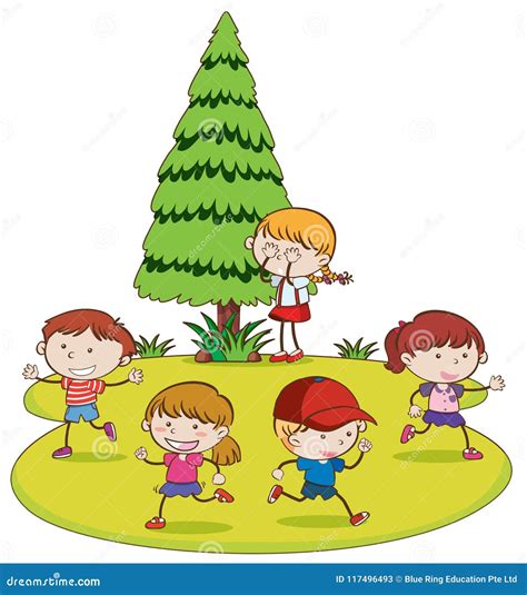 Hide And Seek Vector Illustration 43407804