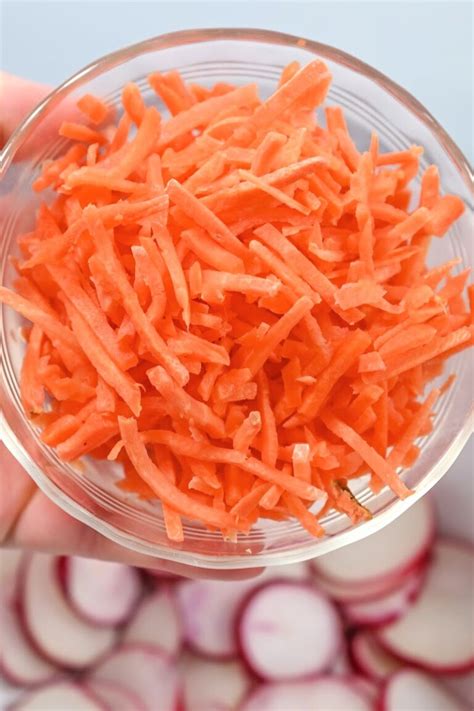 Keto Carrot And Radishes Salad Healthy Vegetable Side Dish