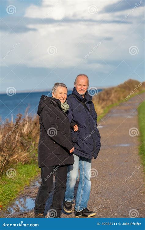 Happy Mature Couple Relaxing Baltic Sea Dunes Stock Image Image Of Person Mature