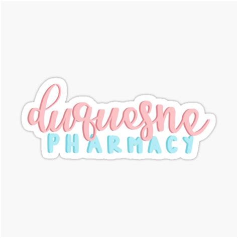 Duquesne Pharmacy Sticker For Sale By Kyoshisquish Redbubble