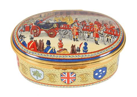 Queen Victoria Halcyon Days Enamel Boxes