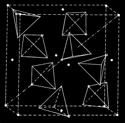 Cubic Unit Cell Of Zirconium Tungstate Zirconium Atoms Occupy The