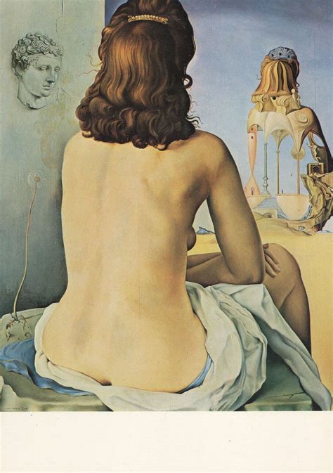 Salvador Dali His Wife Nude Ww Ma Femme Painting Postcard Topics