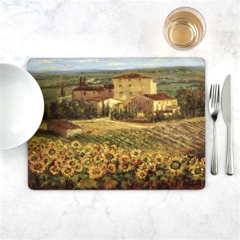 Pimpernel Tuscany Set Of 4 Placemats Portmeirion