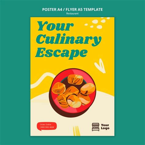 Free Psd Delicious Food Restaurant Poster Template