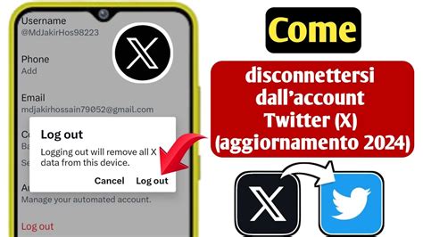 Come Disconnettersi Dall Account Twitter X Aggiornamento 2024 YouTube