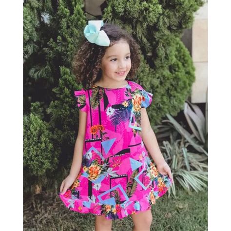 Vestido Infantil Viscolinho Shopee Brasil