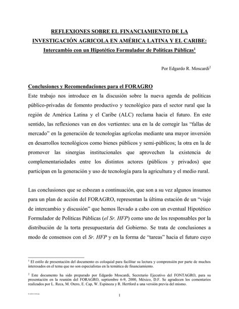 Financiamiento de la investigación y desarrollo