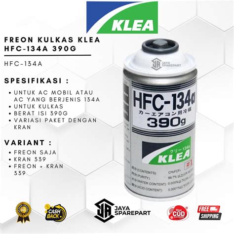 Jual Freon Klea Hfc A Freon Ac Kaleng Freon Kulkas Shopee Indonesia