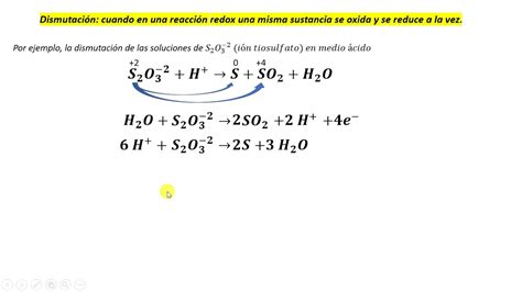 Mp2 igualación redox dismutación en medio ácido YouTube